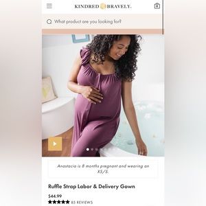 Pregnancy nursing gown